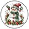 Kitcheniva Christmas Snowman Envelope Seal Label Stickers Glossy/Matte 1.5" to 3"